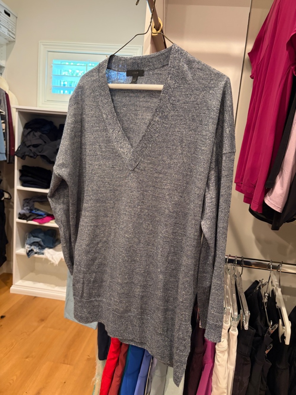 J Crew woman’s V-Neck Sweater - blue